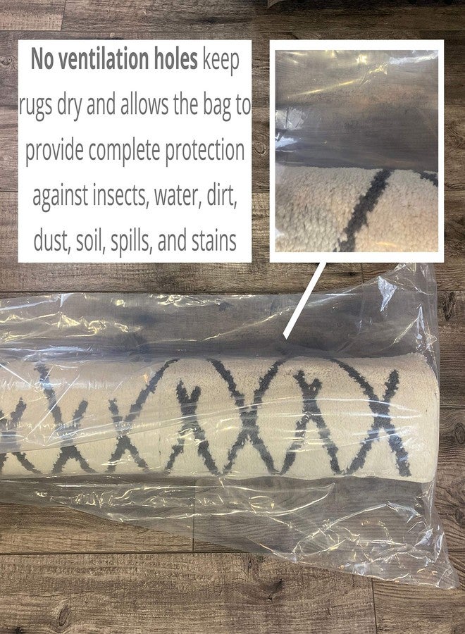 McEtt Rug Storage Bag and Zip Tie - NO Vent Holes - Heavy Duty - Giant Size Fits Rugs up to 9'x12' - Protects Rolled Rugs for Moving or Storage - Image 2